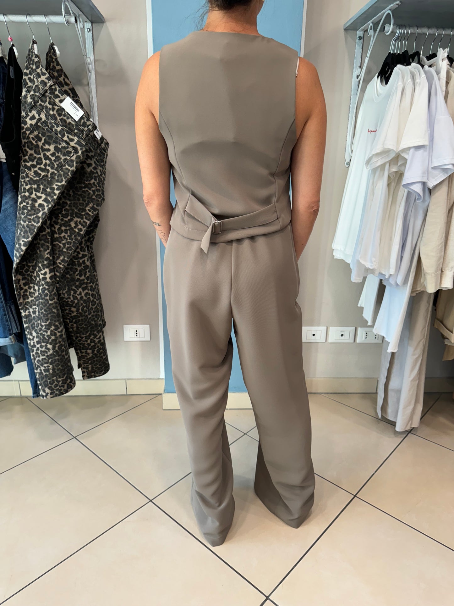 Susymix - Set coordinato Gilet + Pantalone a palazzo