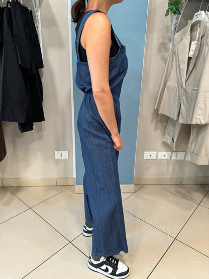 Rocknroll-Jumpsuit in chambray