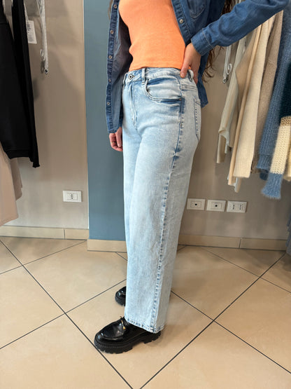 Susymix- jeans a palazzo elasticizzato