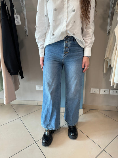 Susymix- jeans a culotte semirigido