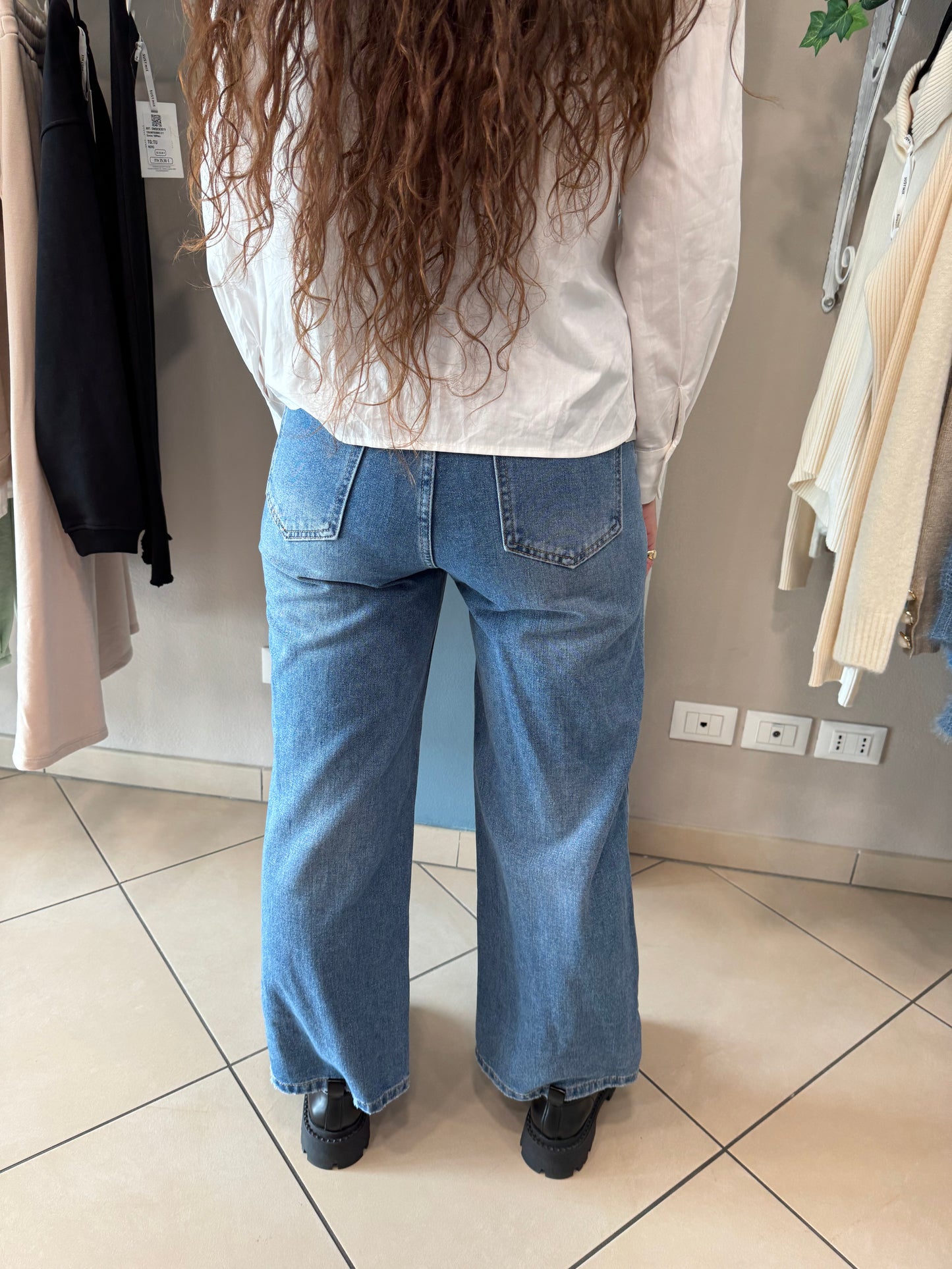 Susymix- jeans a culotte semirigido